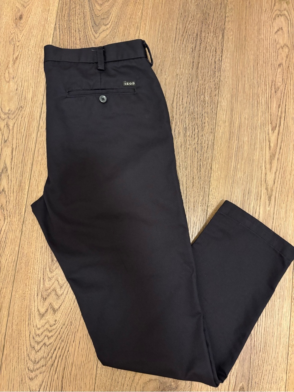 Izod Men's Black Chino Pants
